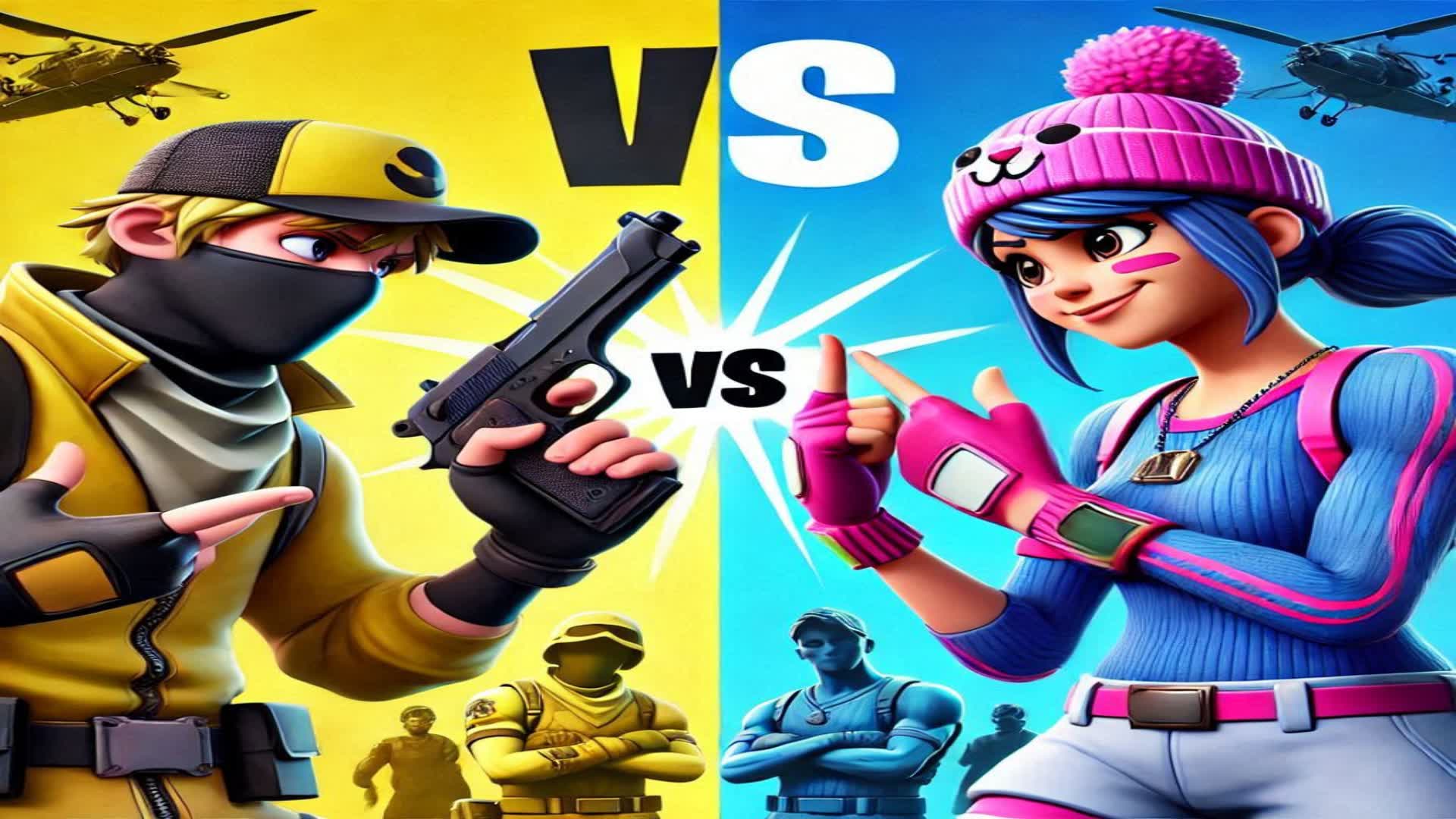 CRAZY YELLOW VS BLUE