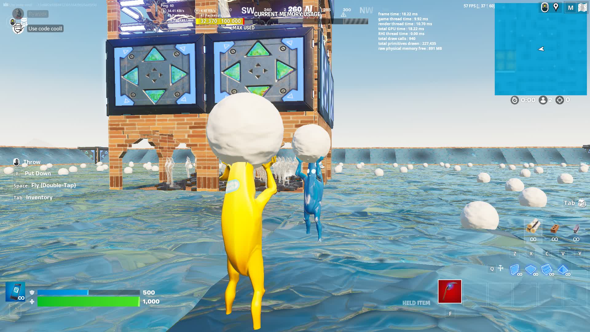 Frosty smash bros (Duos) 514337975170 by cooll Fortnite Creative Map Code Fortnite.GG