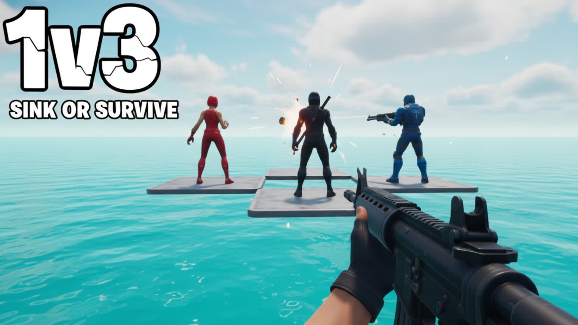 First Person 1v3: Sink or Survive