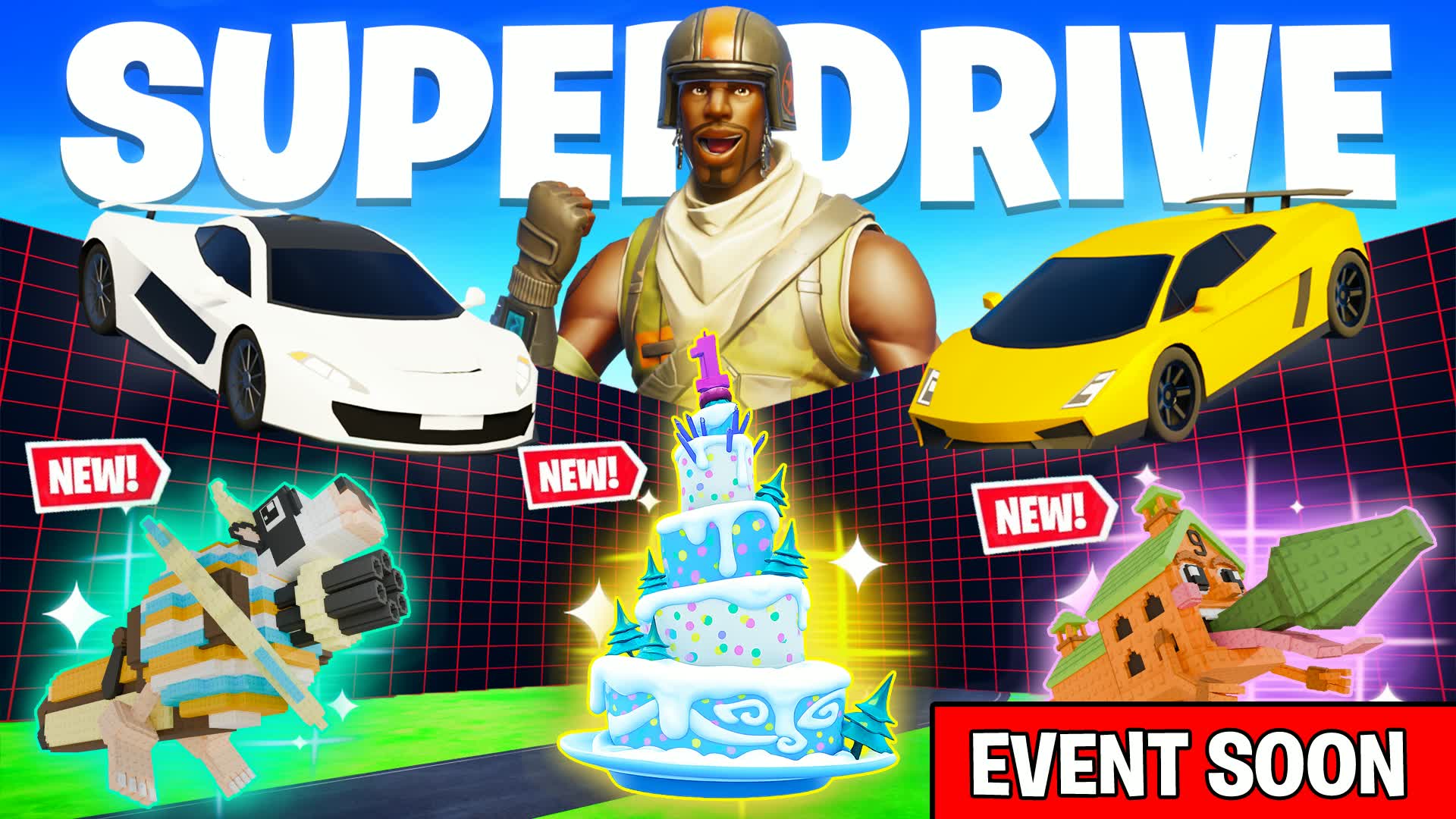 SUPER DRIVE 1V1 - ALL GUNS & VEHICLES