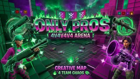 ONLY PROS 4V4V4V4 🔥🎨