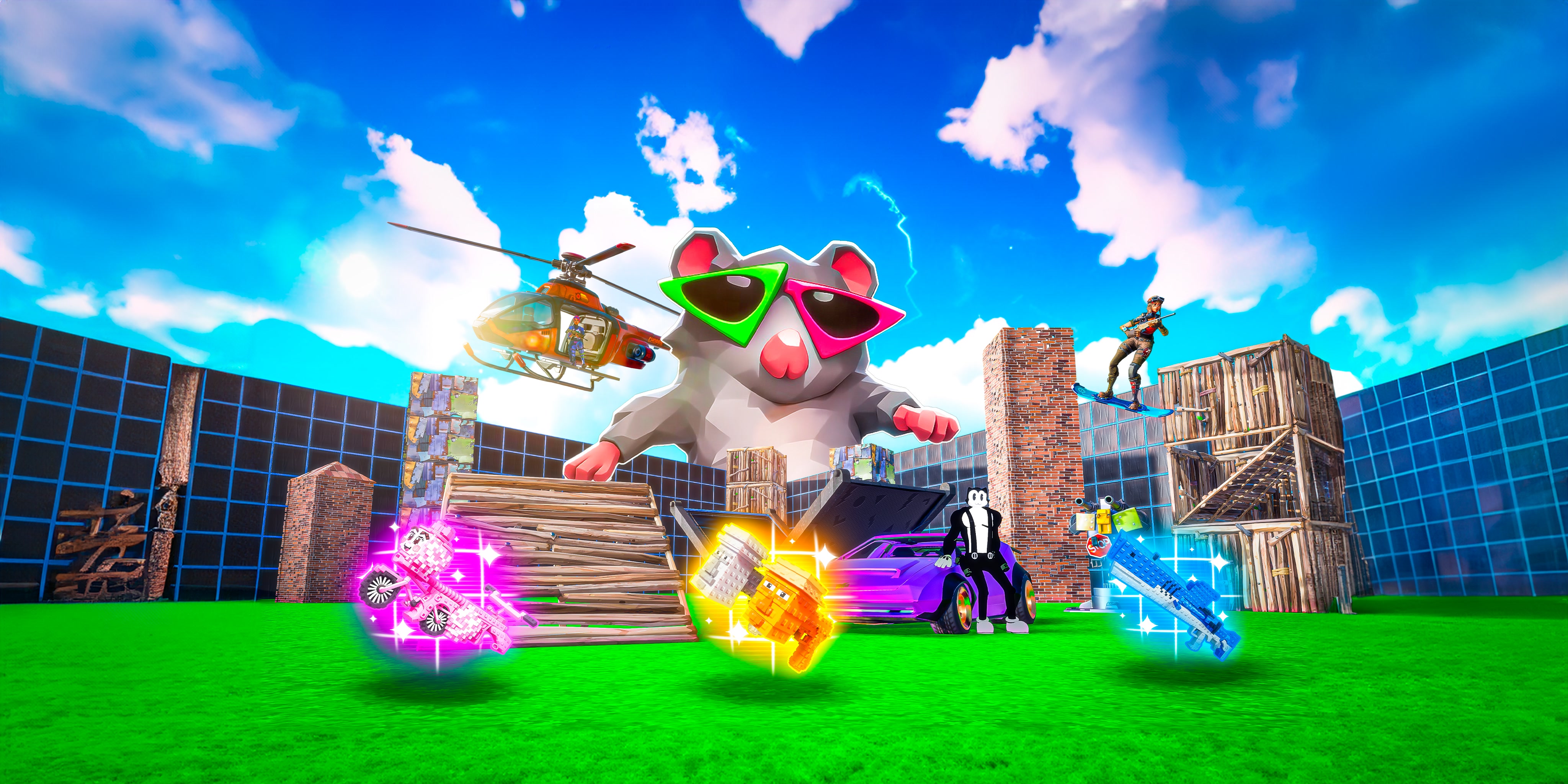 TIKTOK 1V1 ALL GUNS & MEMES 🐭