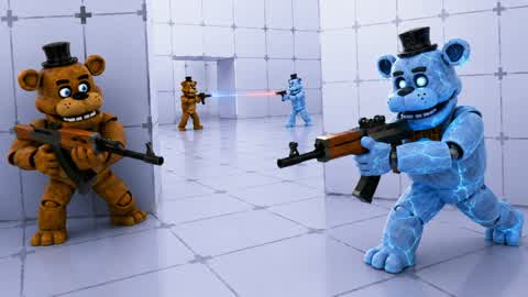 CRAZY RVB RED VS BLUE FNAF