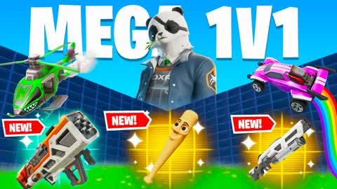 MEGA 1V1 WITH EVERY GUN & CARS