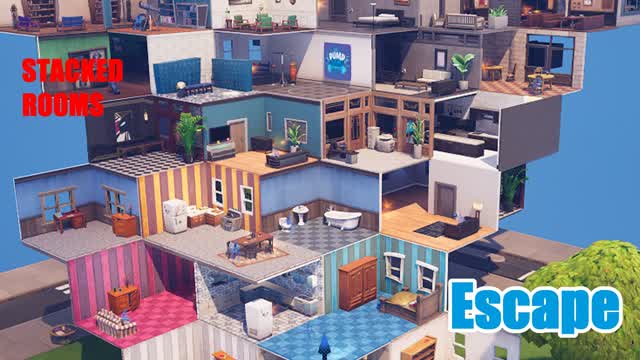 Escape Stacked Rooms