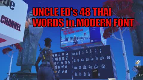 Uncle Ed's 48 Thai Words in Modern Font