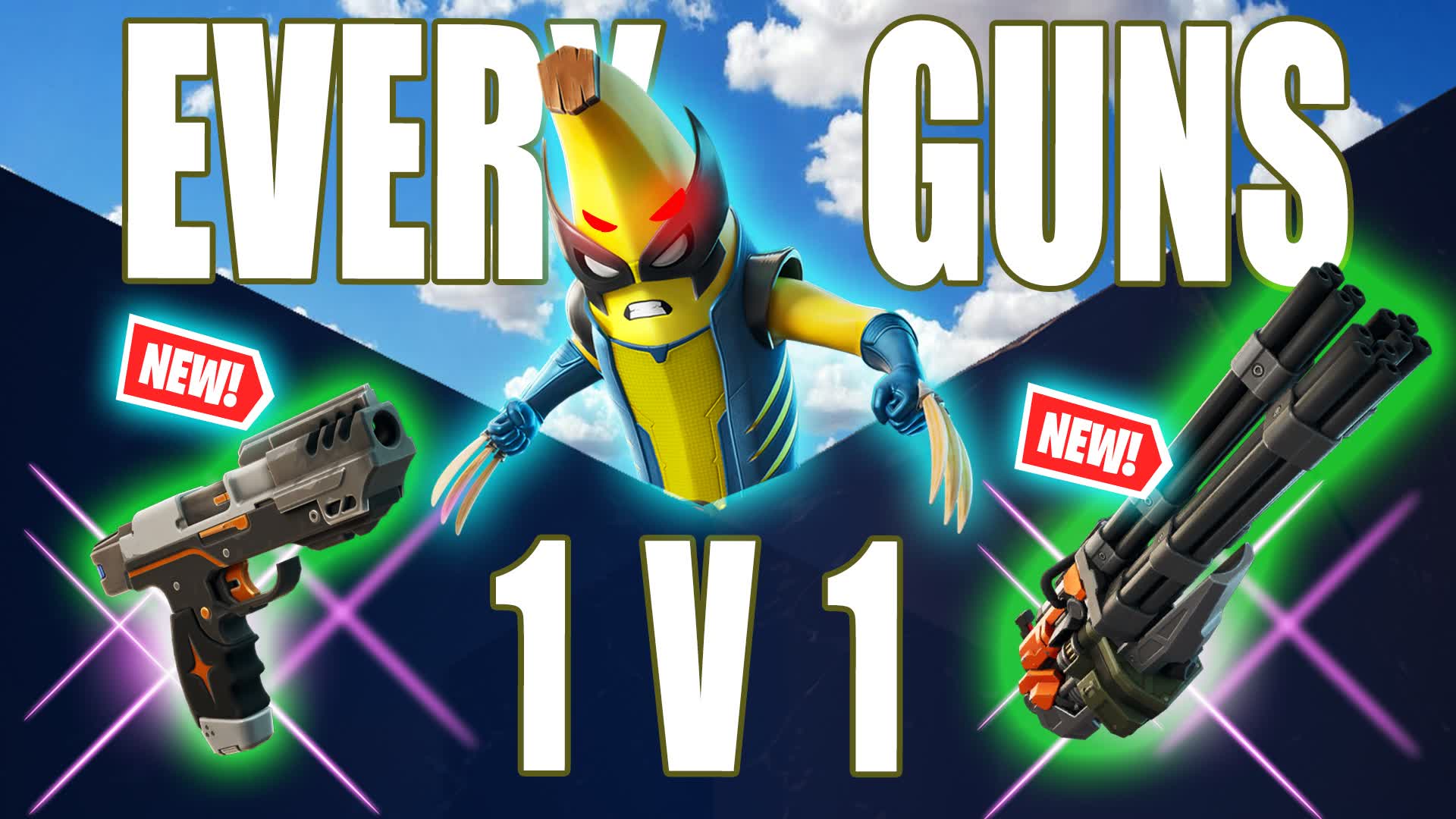 1V1V1 EVERY GUNS 1V1 BUILD FIGHT