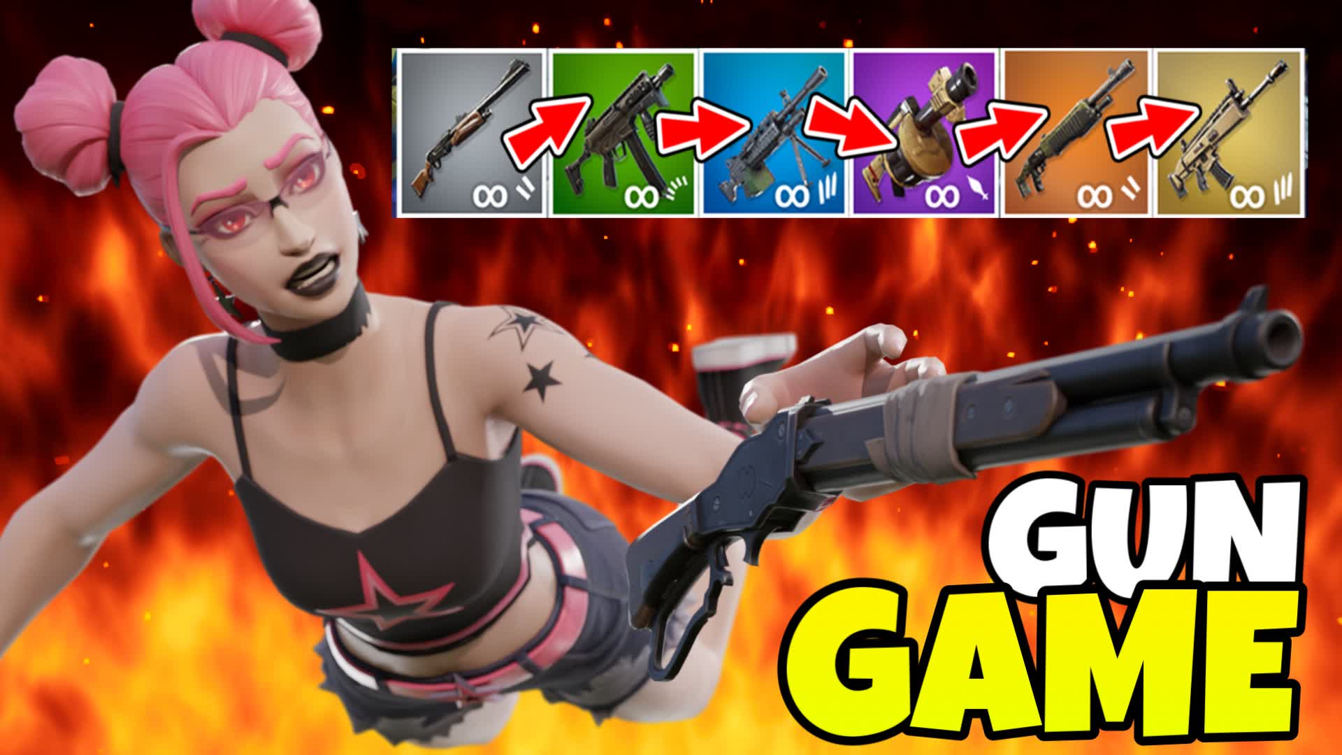 🔥THE PIT - GUN GAME🔥 2049-4235-8120 by mouskito - Fortnite Creative Map Code