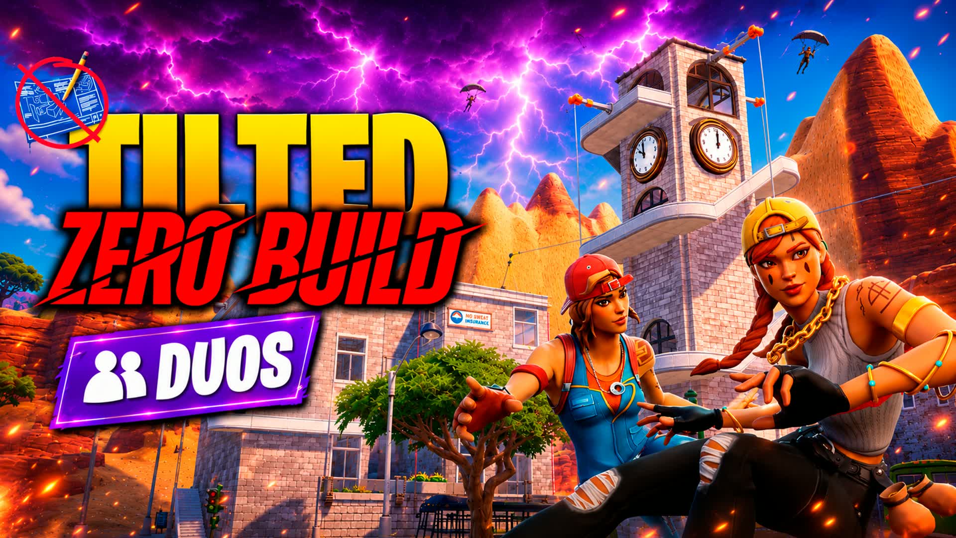 🚫✏️DUOS TILTED ZERO BUILD