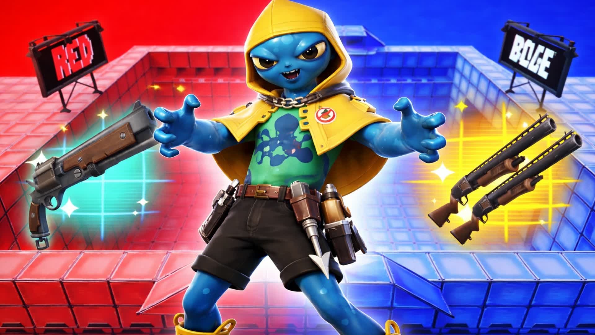 BIG RED VS BLUE ZERO BUILD