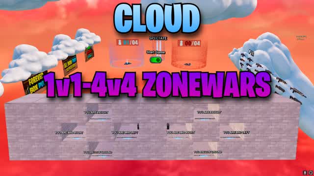 CLOUD ZONE WARS (1v1-4v4)