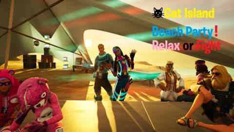 🐱Cat Island Beach Party❗ Relax or Fight