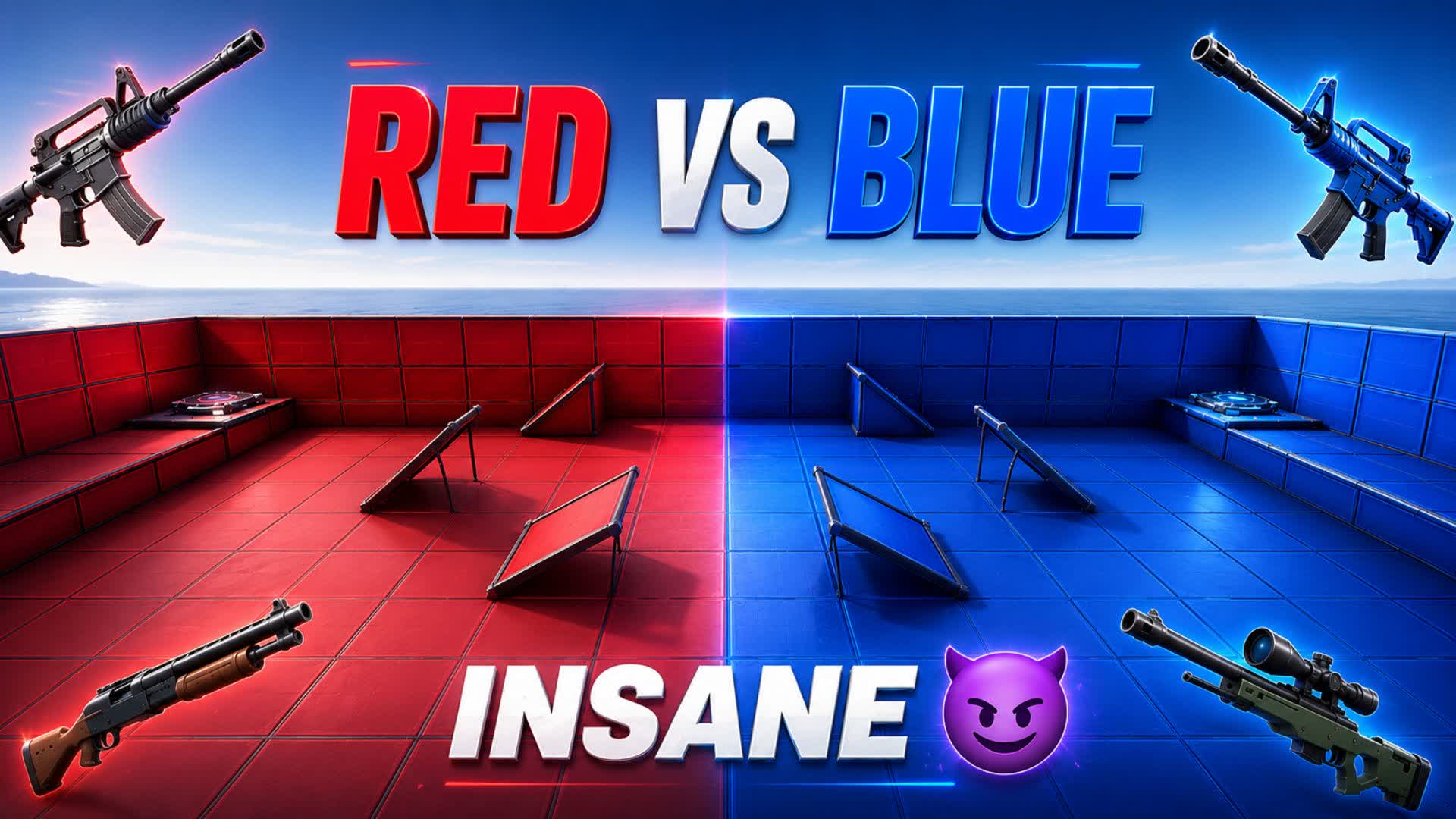 RED VS BLUE SUPER INSANE😈