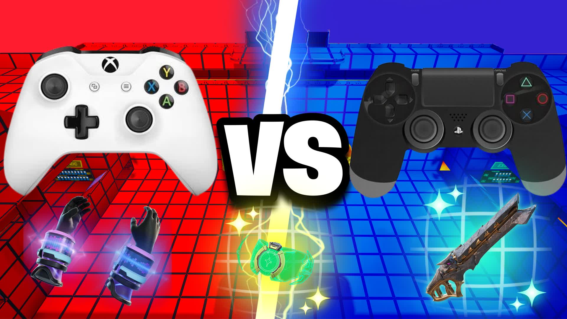 XBOX VS PS4 🏆 RED VS BLUE 🔴🔵