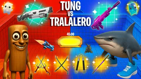 🤯 TUNG VS TRALALERO 🔴🔵 - TMNT
