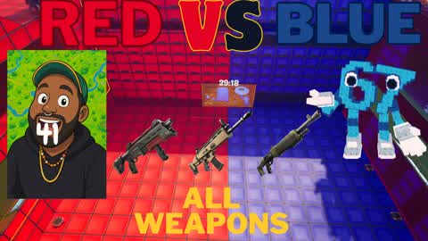 SUPER RED VS BLUE  67 VS 41