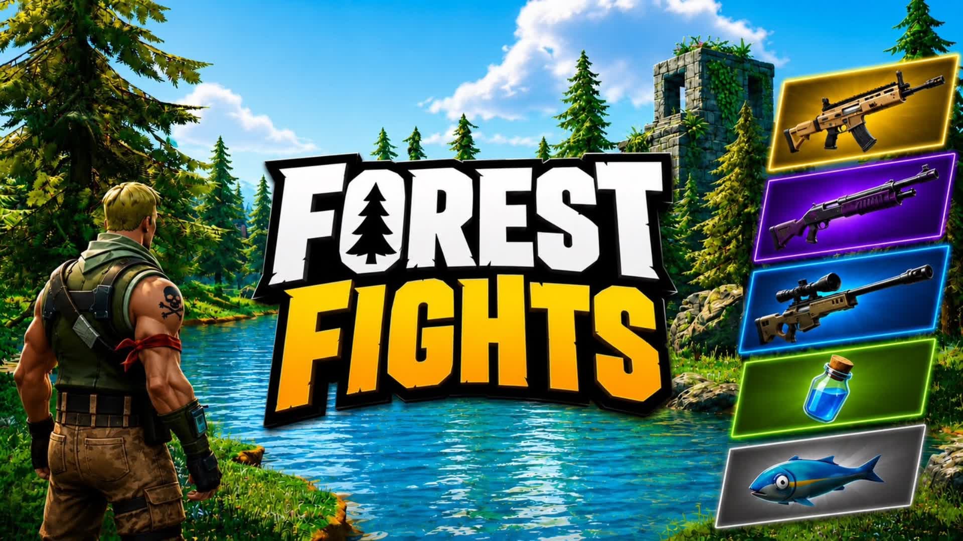 Forest Fights — Fortnite island 0673-1076-5514 by xTheTwixxx
