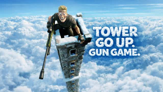 TOWER GO UP. GUN GAME.