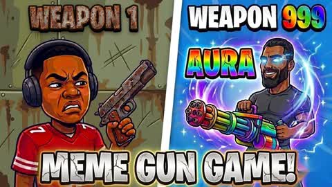 💀 BRAINROT GUN GAME |🔫  50+ WEAPONS