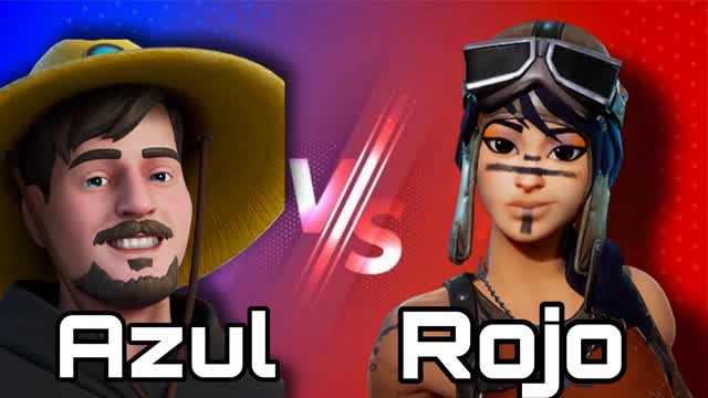 Rojo VS azul extremo