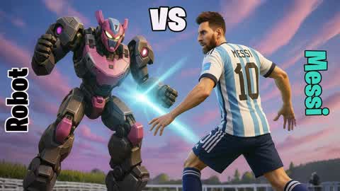 🤖 ROBOT vs MESSI ⚽️ CRAZY BATTLE