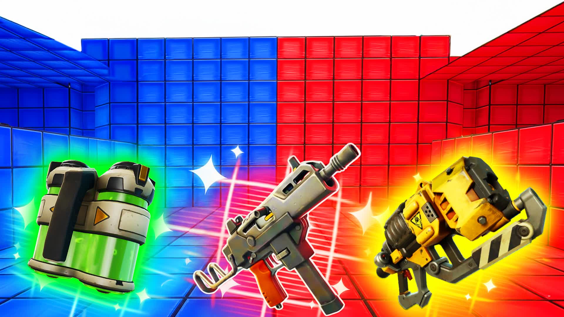 1V1V16V6 RED VS BLUE XGREEN XPURPLE🔴🔵