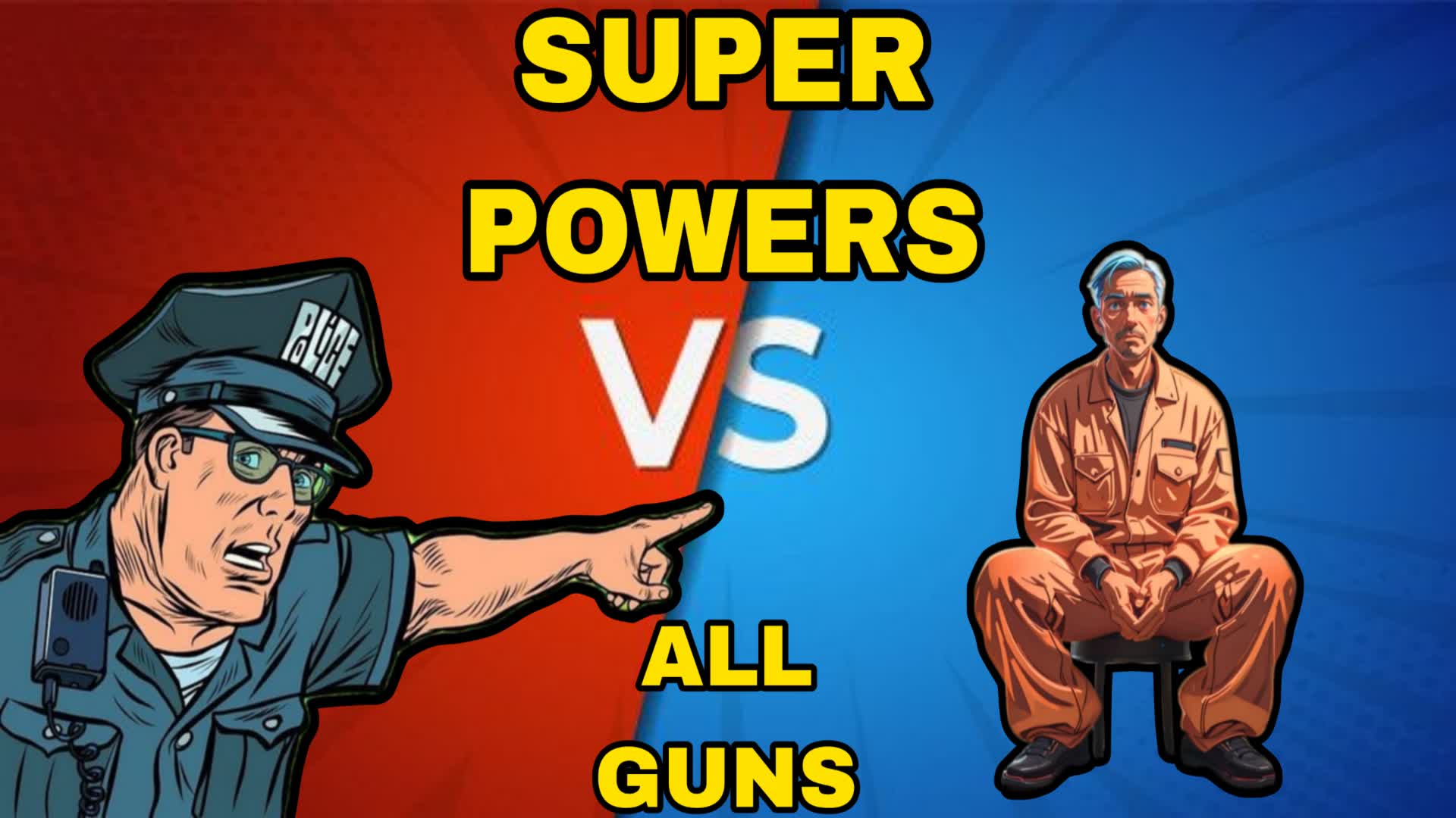 COPS & PRISONER RED VS BLUE