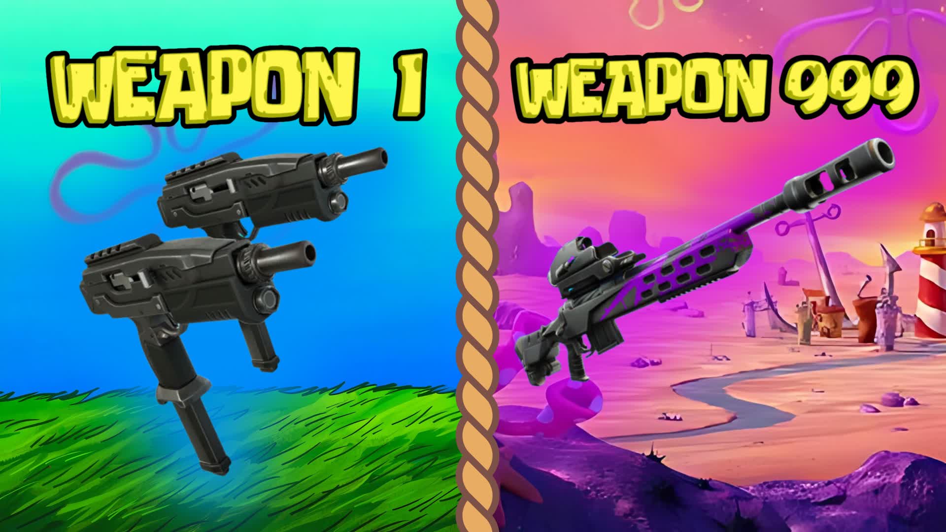 ⭐BIKINI BOTTOM ONE SHOT🎯 GUN GAME🔫 006310836617 par michelchadiz