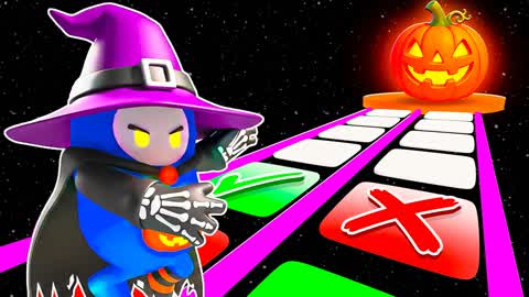 🎃 HALLOWEEN GLASS BRIDGE FALL GUYS OBBY