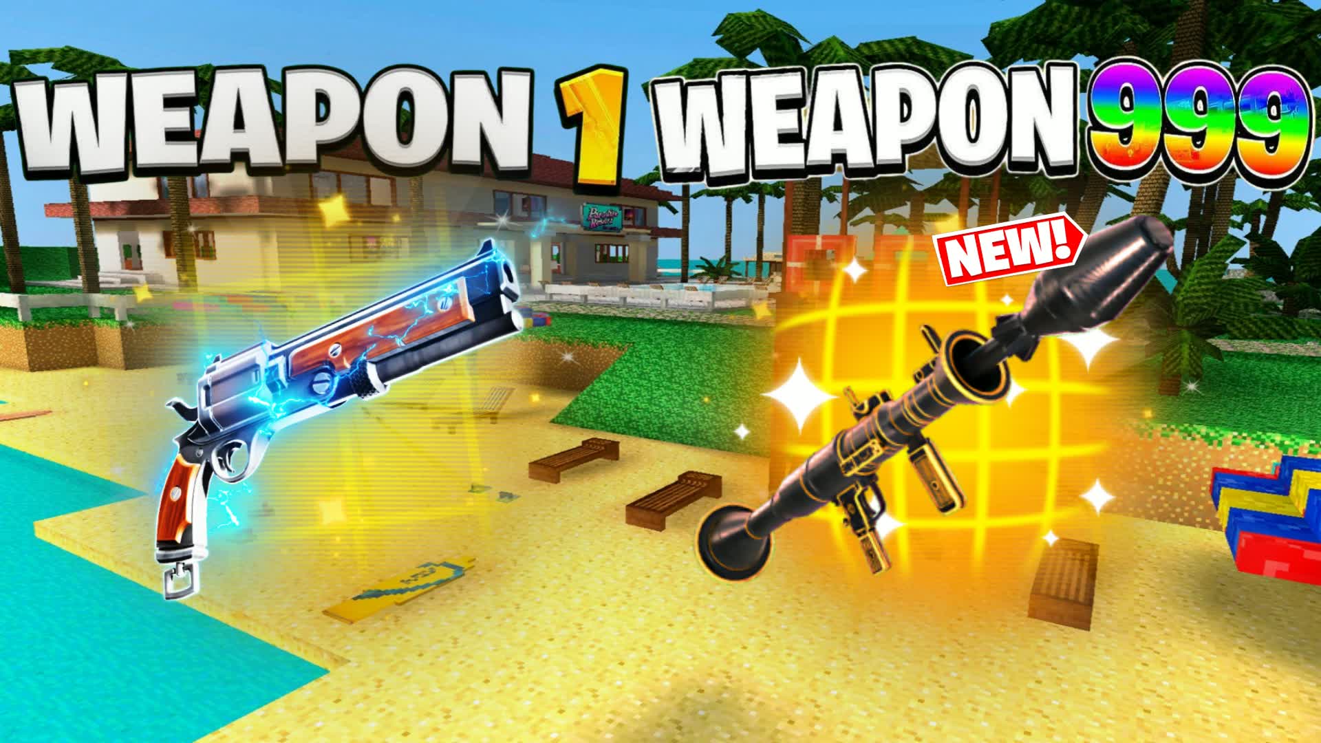 🌟PARADISE RESORT🏝️GUN GAME🏖️🎯