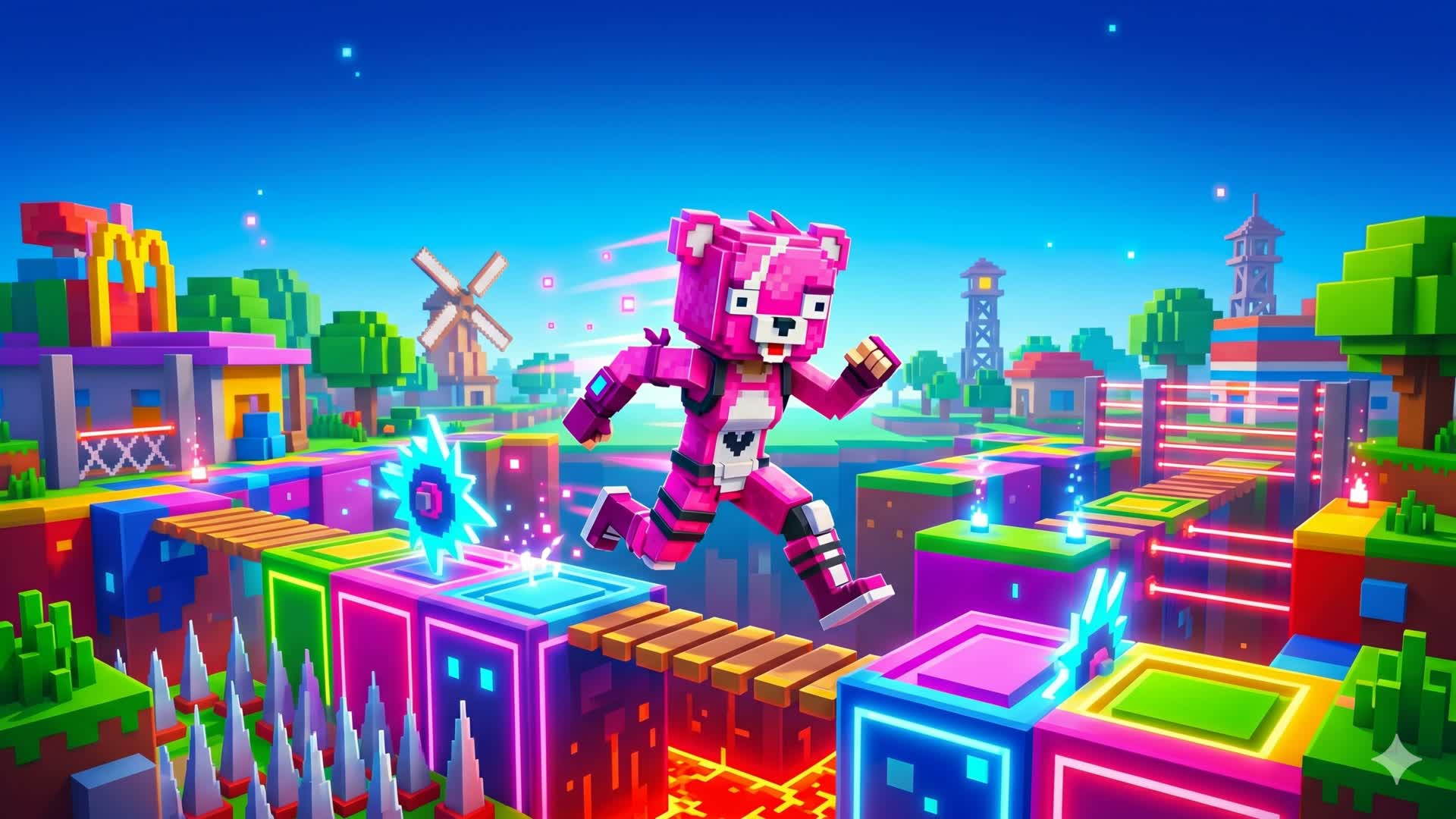 VOXEL RUSH: NEON SPRINT 🐻