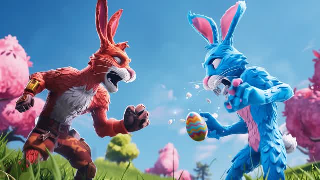 🥚🐇Red vs Blue Egg Hunt