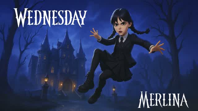Capture 1 – 🏰 WEDNESDAY ADDAMS 🖤 MERLINA