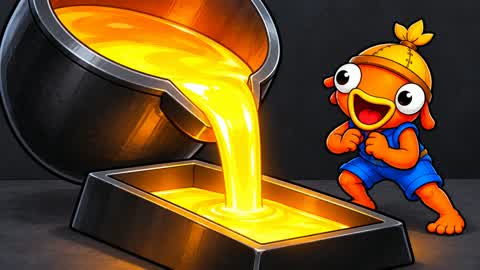Melt Gold Into Bars