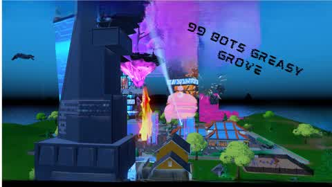 99 bots Greasy Grove Battle Royale
