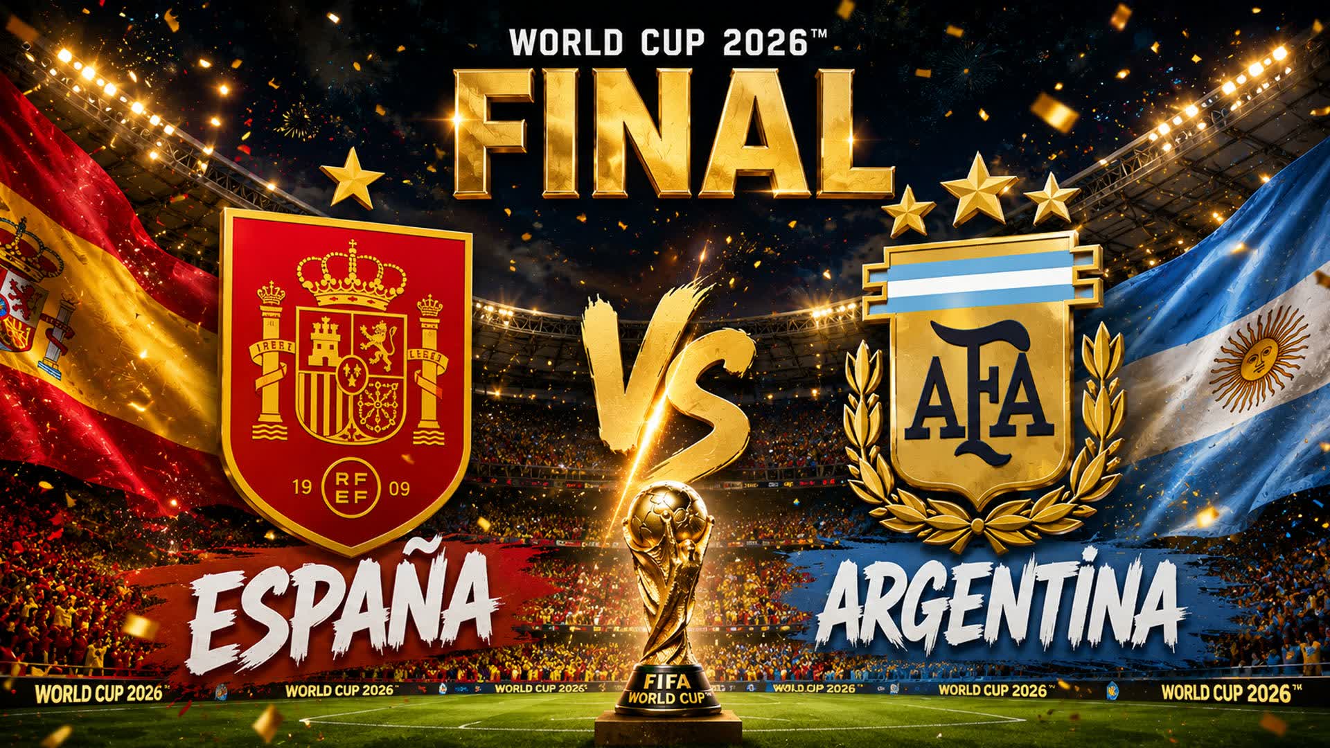 ESPAÑA vs ARGENTINA FINAL COPA del MUNDO