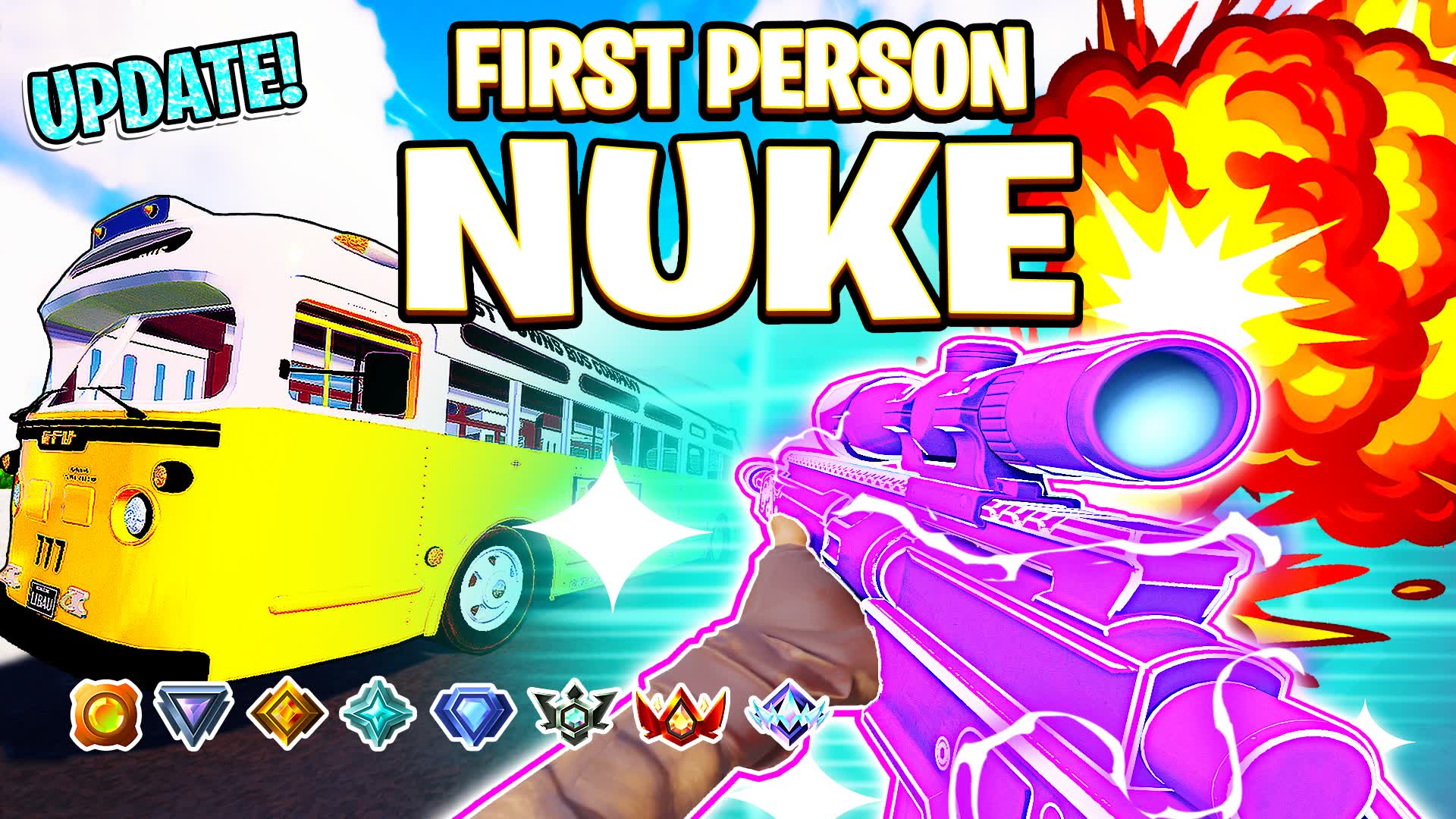 ⭐️ FIRST PERSON GUN GAME - NUKE 🎄