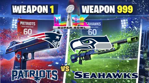 SUPER BOWL LX GUN GAME PATS vs SEAHAWKS