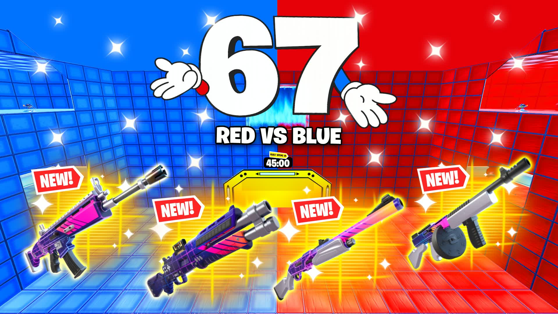 67 レッド対ブルー 🔴🔵 RGB ゲームクレイジー