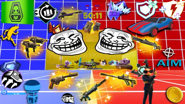 🤡TROLL🔴RED vs 🔵BLUE💥SUPER ABILITIES