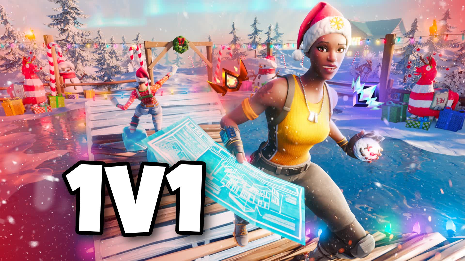 FESTIVE 1V1 BUILD FIGHTS📝