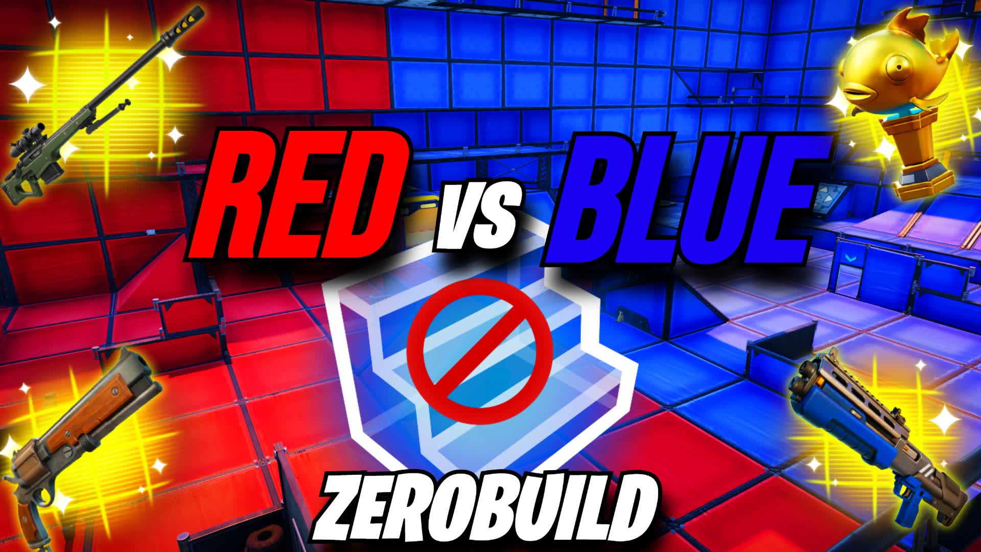 クレイジー レッド vs ブルー 🔴ゼロビルド🔵