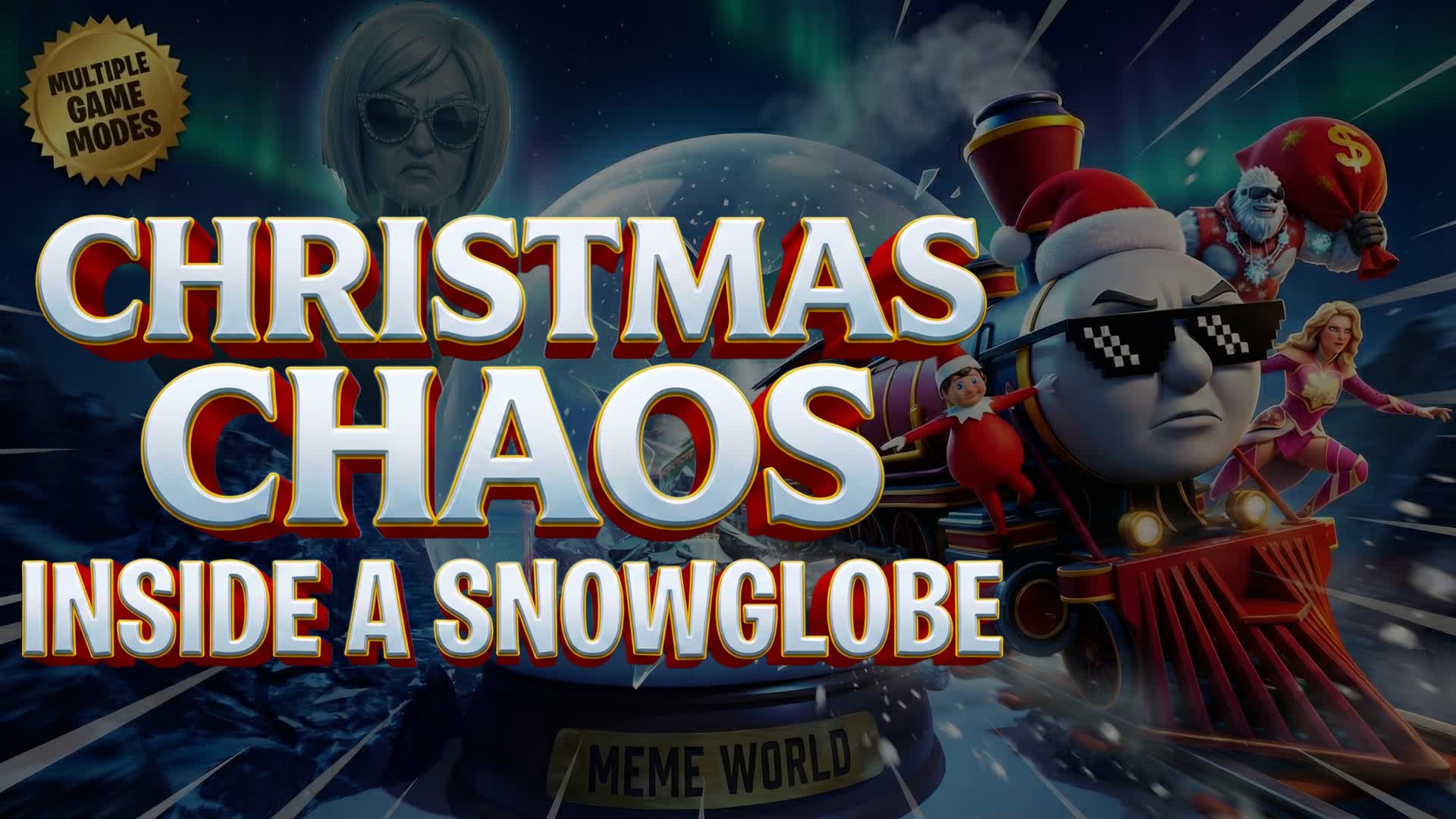 CHRISTMAS CHAOS INSIDE A SNOWGLOBE