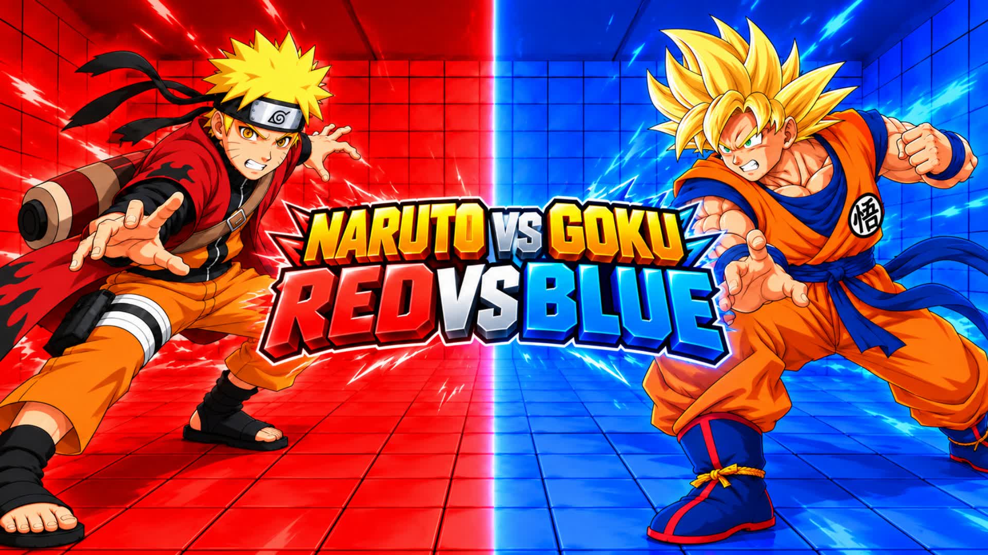 NARUTO VS GOKU RED VS BLUE RVB 67! 🔴🔵