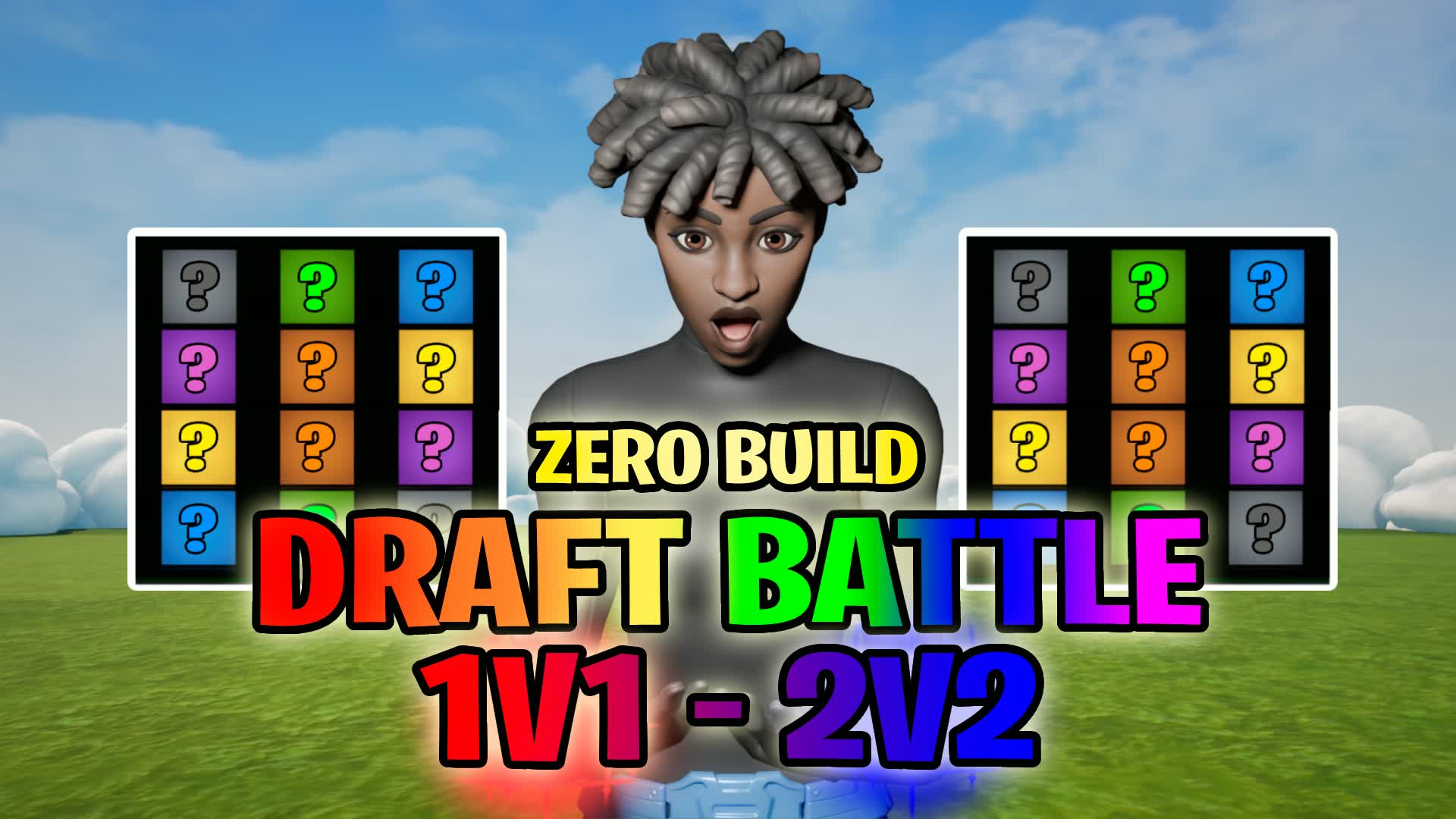 ドラフトバトル 1v1 - 2v2 (ゼロビルド)