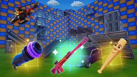 1V1 WITH ALL FORTNITE GUNS AND VEHICLES