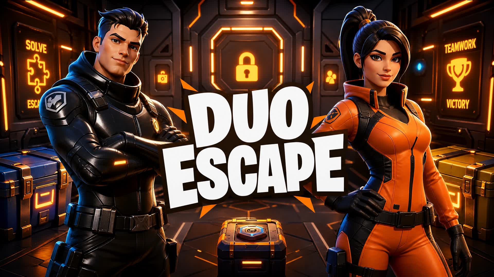 🟠 DUO ESCAPE: ORANGE & BLACK ⚫