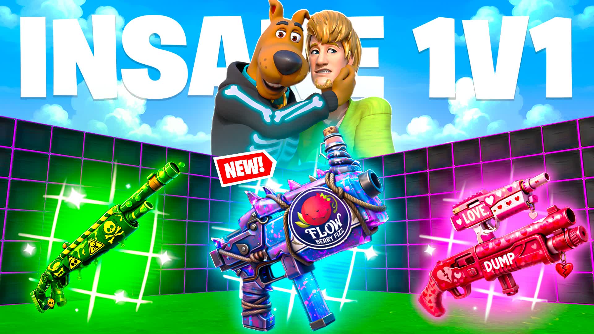 INSANE 1V1 FFA - 武器と乗り物はすべてアリ