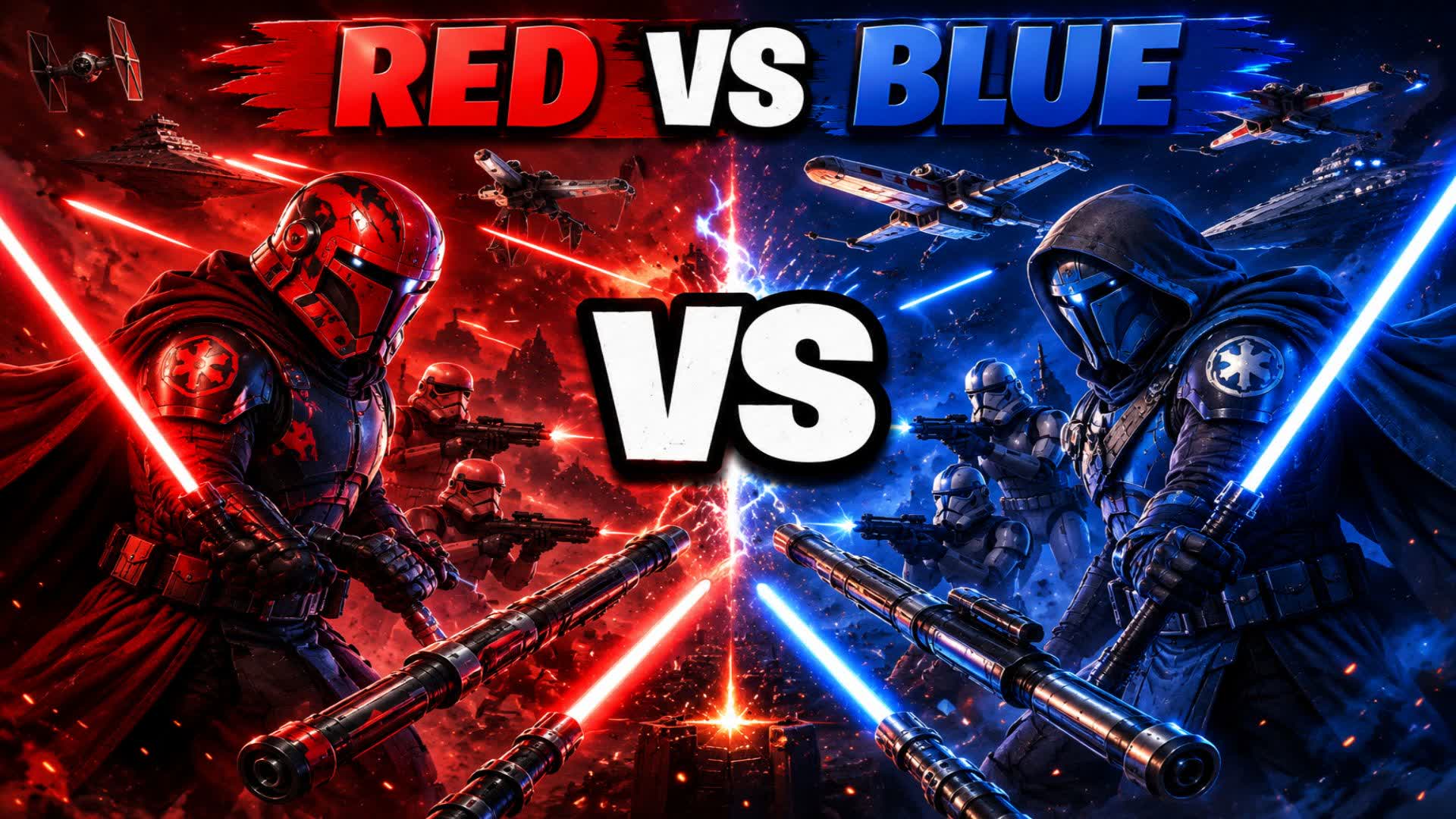 ⚡ GALACTIC WAR RED VS BLUE
