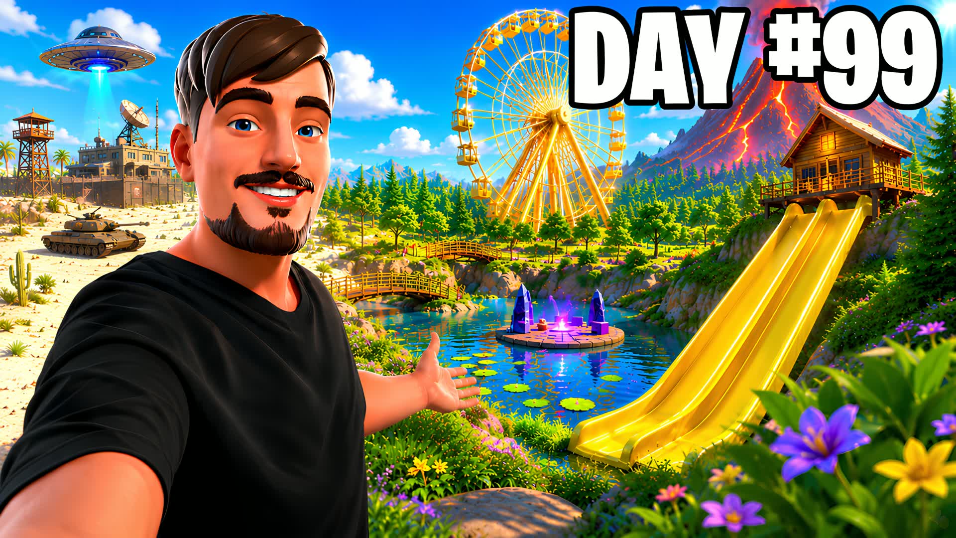 100 DAYS ON A ZOMBIES ISLAND🏝️
